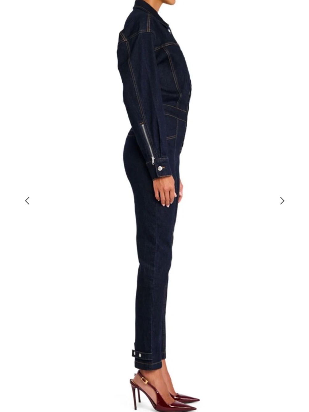 SER.O.YA "Waverly" Denim Jumpsuit in Rinse (NWT) - Picture 3 of 5
